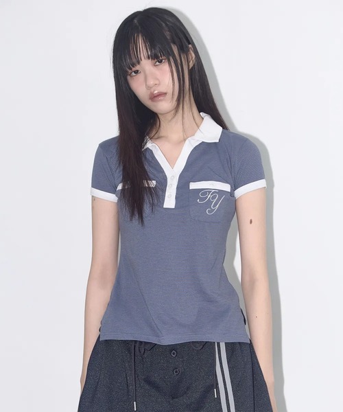 tシャツ A'GEM/9 × .kom 「 FANCY CLUB/ファンシークラブ」 I LOVE FY TEE/I LOVE FY半袖Tシャツ レデ A'GEM/9 × .kom 『 FANCY CLUB/ファンシークラブ』 I LOVE FY