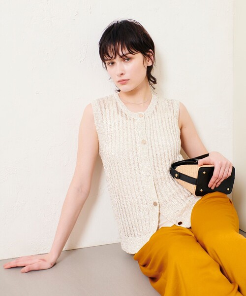allureeville スパンコールニット allureville ニット セーター スパンコールメッシュプルオーバー