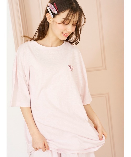 【ラッピング済み】アイスクリームワンポイントTシャツ＆ショートパンツSET gelato pique パジャマ ルームウェア 「COOL COLLECTION」「接触