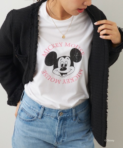 ミッキー/水陸両用半袖Tシャツ/レディース Disney tシャツ 「OP/オーピー」ミッキー/水陸両用半袖Tシャツ