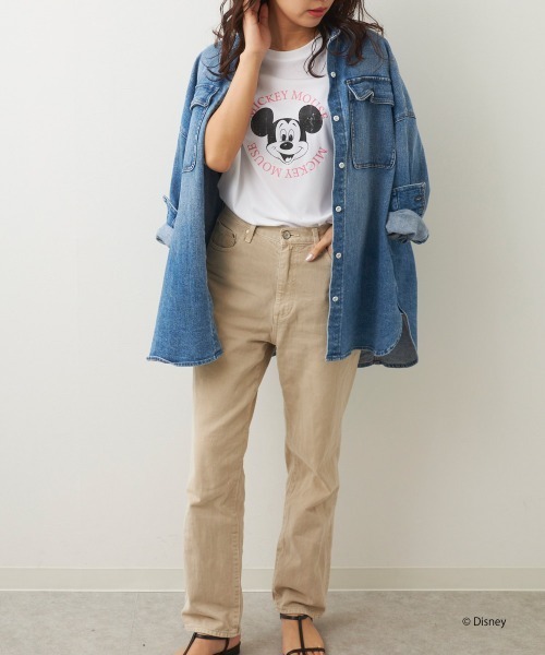 tシャツ 「OP/オーピー」ミッキー/水陸両用半袖Tシャツ/レディース レディース Disney tシャツ 「OP/オーピー」ミッキー/水陸両用半袖Tシャツ