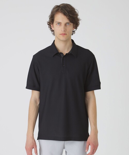 BLACK LABEL CRESTBRIDGE ポロシャツ ブラック　M BLACK LABEL CRESTBRIDGE ポロシャツ 「BLACK lab.」ブリーズ
