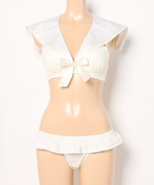 northerly ブラジャー ショーツセット セーラー風ノンワイヤー