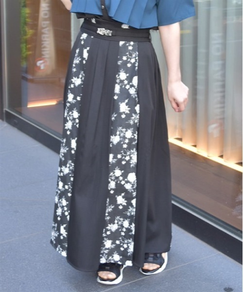 axes femme あつこ スカート2点 axes femme スカート ローズベルト付ジャカードスカート