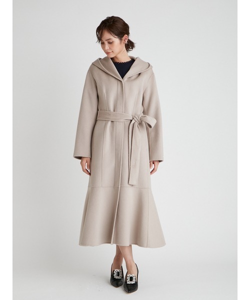 【お値下げ】CELFORD コート CELFORD（セルフォード） ノーカラーコート 36 ブラック レディース