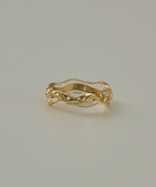 No.593 elliptical nuance ring：指輪 リング 透明 muku 指輪 リング CLEAR RING/NUANCE レディース : ZOZOTOWN