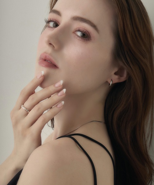 No.593 elliptical nuance ring：指輪 リング 透明 muku 指輪 リング CLEAR RING/NUANCE レディース : ZOZOTOWN