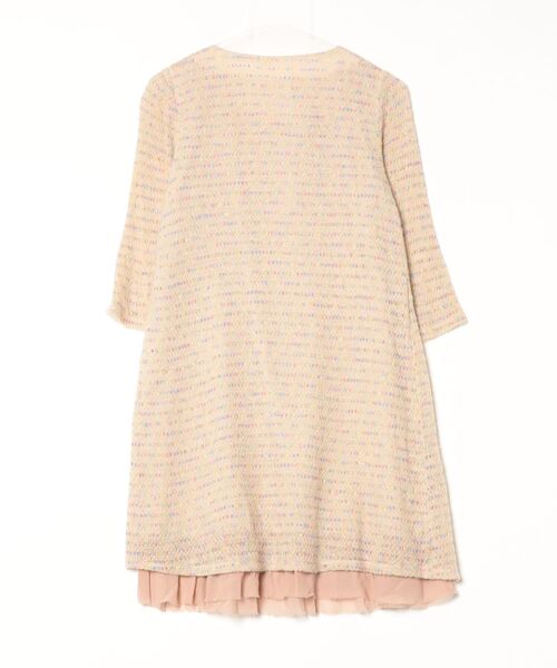 「haupia」 7分袖ワンピース 38 ベージュ レディース_画像2