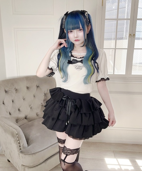 MA*RS（マーズ） tシャツ 半袖 ハートバックルリボンテープTOPS 