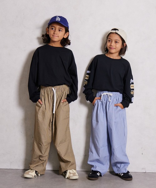 PAIRMANON STREET（ペアマノンストリート） パンツ 紐付き 総柄 パンツ