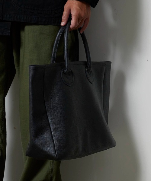 トートバッグ orSlow/オアスロウ LEATHER TOTE ブランドロゴ マチあり トートバッグ 2026年 夏 夏服 メンズ レディースの画像