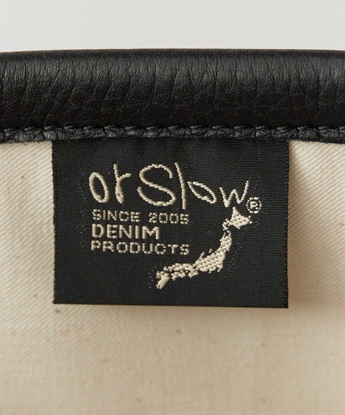 トートバッグ orSlow/オアスロウ LEATHER TOTE ブランドロゴ マチあり トートバッグ 2026年 夏 夏服 メンズ レディースの画像