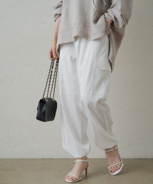 「LOUNGEDRESS」 カーゴパンツ SMALL カーキ レディース
