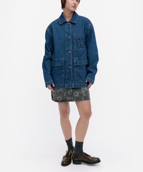 emmyさん専用※マリメッコ プケッティ　デニムジャケット emmyさん専用※マリメッコ プケッティ デニムジャケット - メルカリ