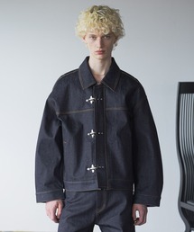 デニムジャケット gジャン 「SET UP対応」ファイヤーマンバックルデニムブルゾン(HARE) メンズ｜ZOZOTOWN Yahoo!店