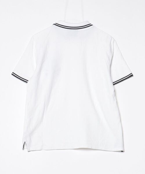 「Psycho Bunny」 ワンポイント半袖ポロシャツ M ホワイト メンズ_画像2