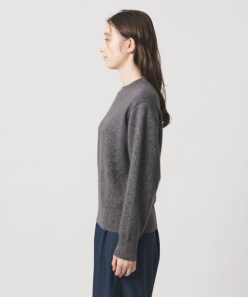 今季商品フォックス ウール ラメ クルーネック ニット UNITED ARROWS（ユナイテッドアローズ） ニット セーター フォックス