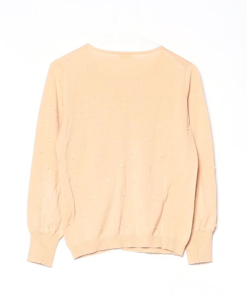 「Unaca」 ニットカーディガン 38 ベージュ レディース_画像2