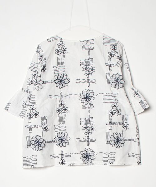 「CAWAII」 「French pave」7分袖ブラウス X-LARGE ホワイト レディース_画像2