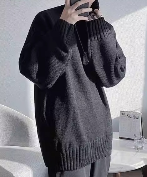 「CELENA BEATS」 長袖ニット M ホワイト メンズ_画像3