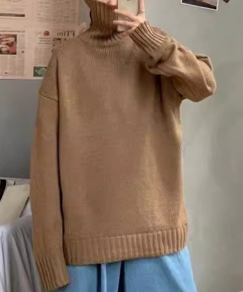 「CELENA BEATS」 長袖ニット M ホワイト メンズ_画像4