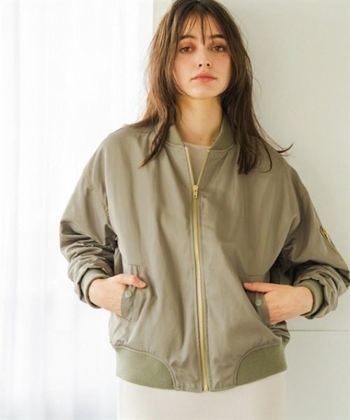 Maison INNESS ma1 ma-1 エフォートレスMA-1ボンバージャケットト(はっ