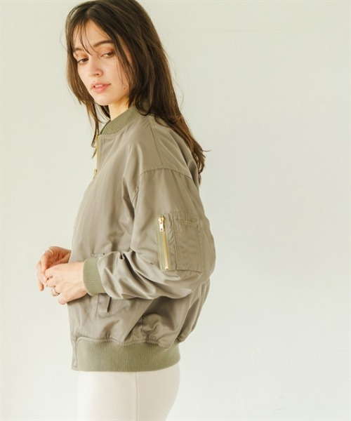 Maison INNESS ma1 ma-1 エフォートレスMA-1ボンバージャケットト(はっ