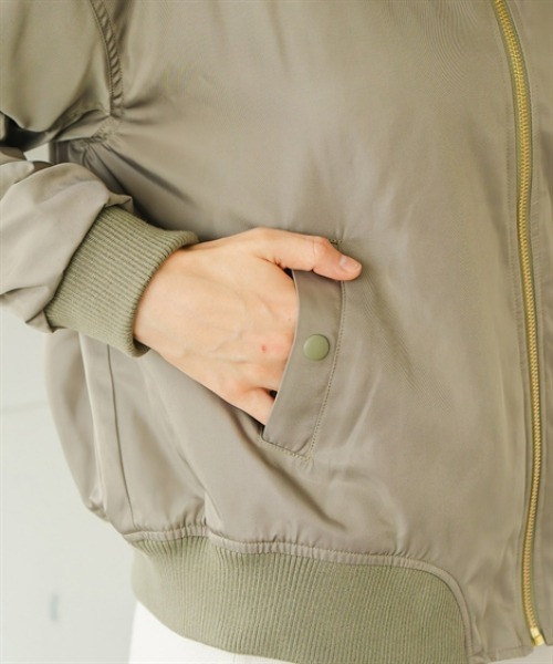 Maison INNESS ma1 ma-1 エフォートレスMA-1ボンバージャケットト(はっ