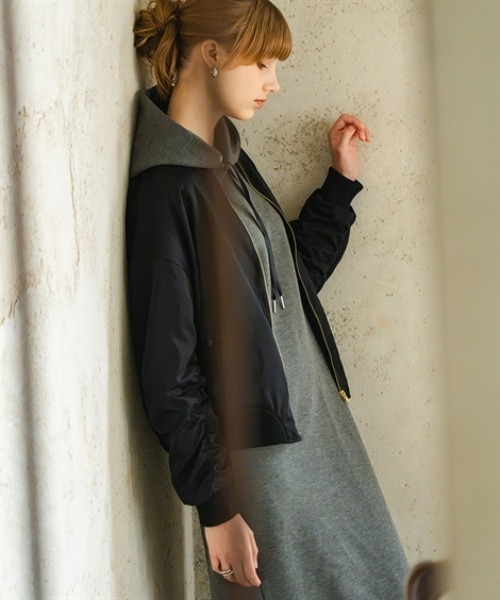 Maison INNESS ma1 ma-1 エフォートレスMA-1ボンバージャケット(はっ水