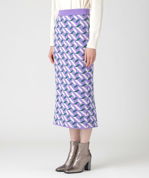 「LOVELESS」 ニットスカート 34 ブラック レディース_画像5