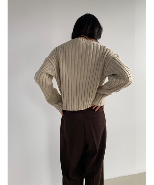 「Didot.showroom」 長袖ニット FREE ベージュ レディース_画像9