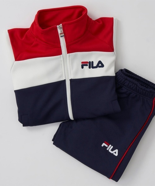 FILA（フィラ） 「KIDS」セットアップジャージ 160 ネイビー キッズ