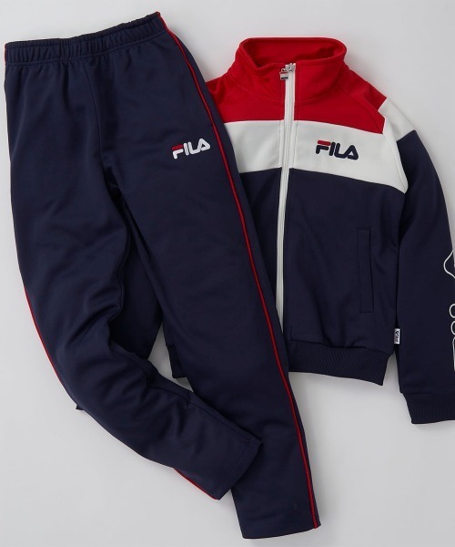 FILA（フィラ） 「KIDS」セットアップジャージ 160 ネイビー キッズ