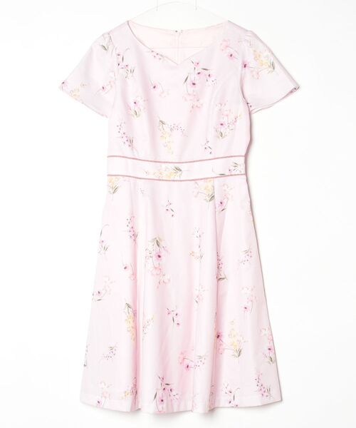 「LAISSE PASSE」 半袖ワンピース 38 ピンク レディース