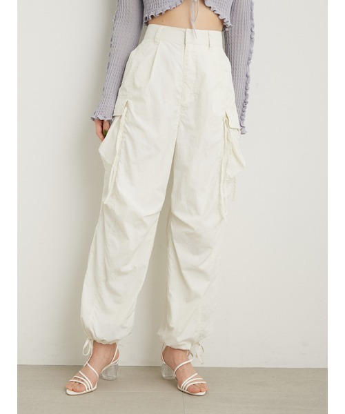 「LILY BROWN」 カーゴパンツ 1 パープル レディース_画像3