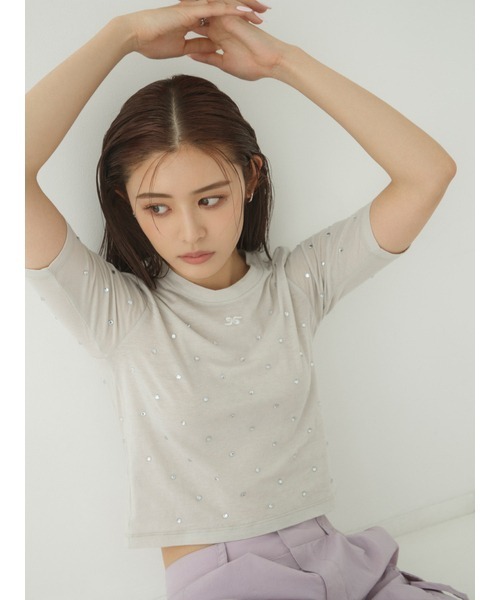 「LILY BROWN」 カーゴパンツ 1 パープル レディース_画像5