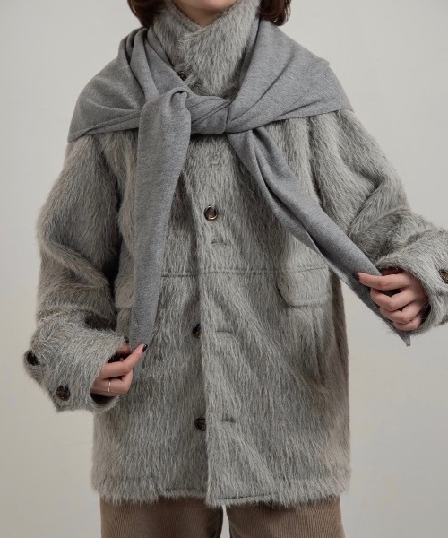 lawgy（ラウジー） コート アウター 2way shaggy random button coat