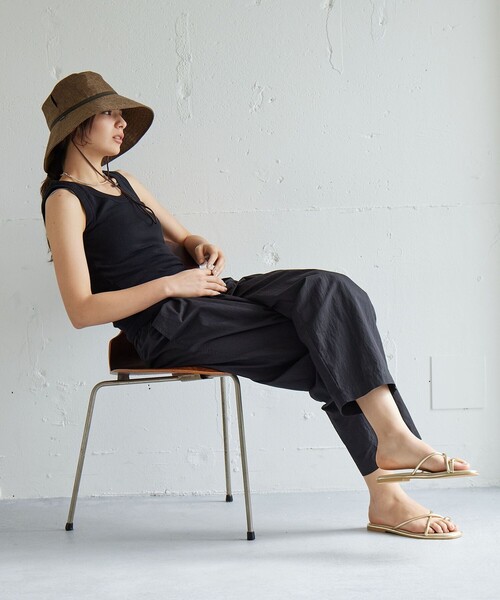 帽子 ハット 「別注」「コカゲル」 シートワイド ハット UVカット レディースの画像