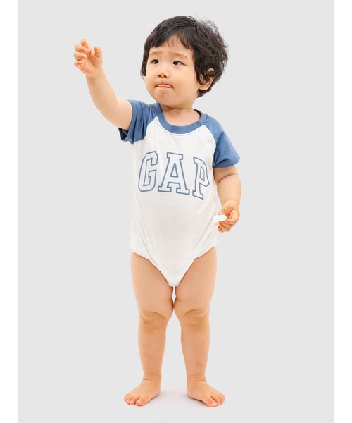 GAP（ギャップ） ベビー服 ロンパース オーガニックコットン GAPロゴ