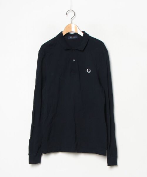 FRED PERRY（フレッドペリー） 長袖ポロシャツ M ネイビー レディース