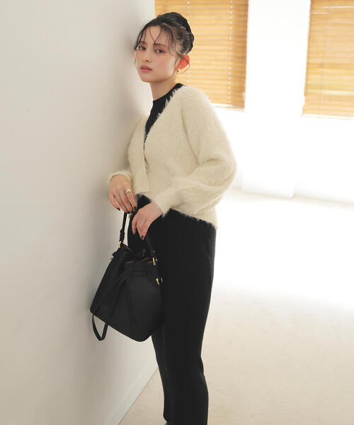 「NATURAL BEAUTY BASIC」 ノースリーブワンピース M ベージュ レディースの画像