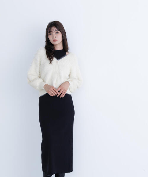「NATURAL BEAUTY BASIC」 ノースリーブワンピース M ベージュ レディースの画像