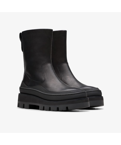 「Clarks」 ショートブーツ UK4 ブラック レディース_画像9