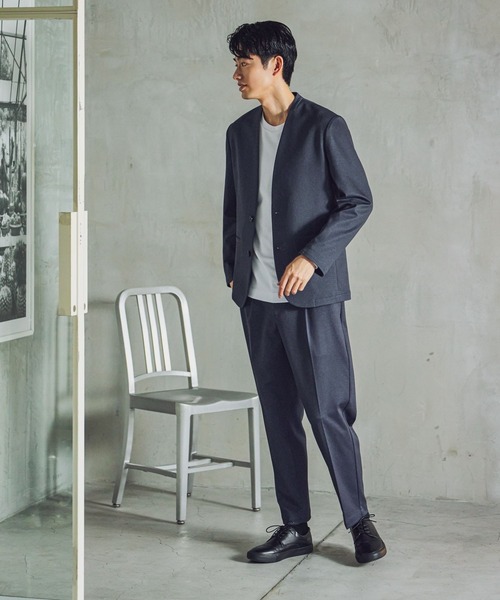 GLOBAL WORK セットアップ スマらく M チャコール GLOBAL WORK（グローバルワーク） ジャケット テーラードジャケット