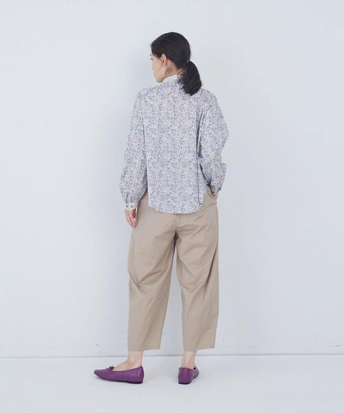 ADIEU TRISTESSE リバティプリント 綿麻ブラウス 2way ADIEU TRISTESSE（アデュートリステス） ブラウス シャツ 「4月