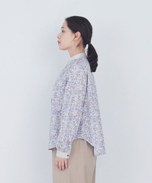 新品 未使用 2022年 ADIEU TRISTESSE アデュートリステス リブ付きリバティプリントブラウス Ａｕstralian Flower 38【2400013128629】 ADIEU TRISTESSE（アデュートリステス） ブラウス シャツ 「4月