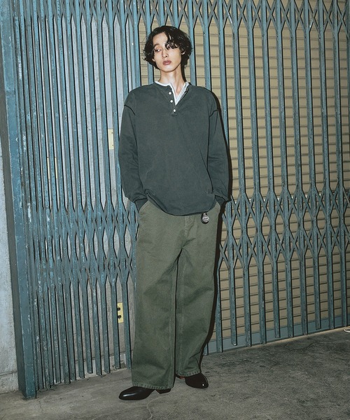 Bleme ヘンリーネック tシャツ ヴィンテージデザイン ヘンリーネック