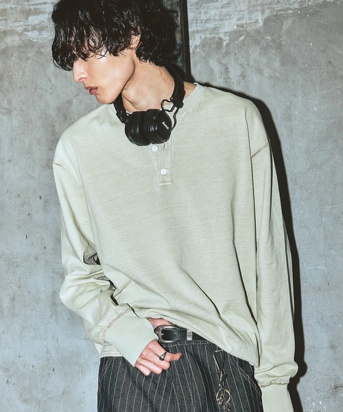 Bleme ヘンリーネック tシャツ ヴィンテージデザイン ヘンリーネック