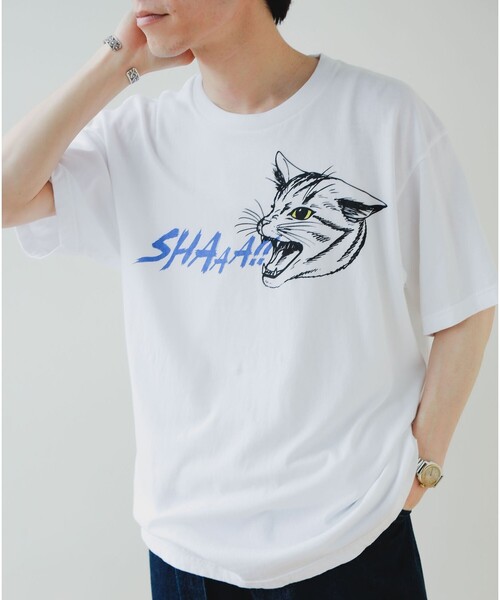 mahina made 半袖Tシャツ　M mmts（マミタス） tシャツ 半袖 SHAAA Tシャツ 旅行 レイヤード 洗濯