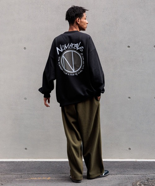 「NUMERALS」 スラックス MEDIUM カーキ メンズ_画像4